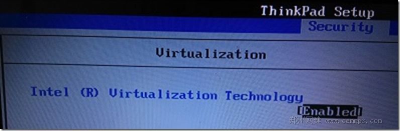 BIOS里开启Virtualization Technology